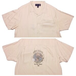 NAT NAST Limited Edition Silk Shirt Embroidered Coburn‎ Haskell Golf Ball Co.